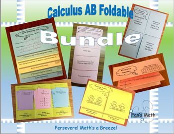 Preview of Calculus AB Foldables Bundle