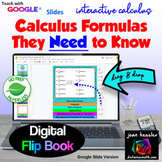 Calculus AB Formulas Your Students Must Know Digital Flip Book