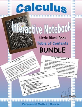 Preview of Calculus Interactive Notebook Bundle: AB