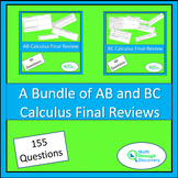 Calculus -  AB and BC Final Review Bundle