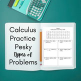 Calculus AP Review Pesky Problems by Topic