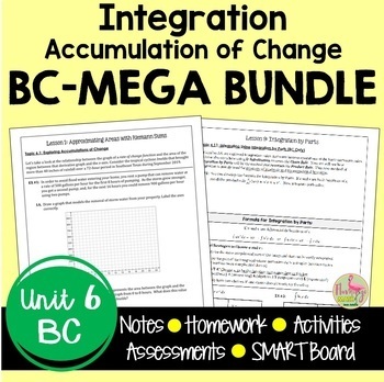 Preview of Calculus Integration MEGA Bundle (BC Version - Unit 6)