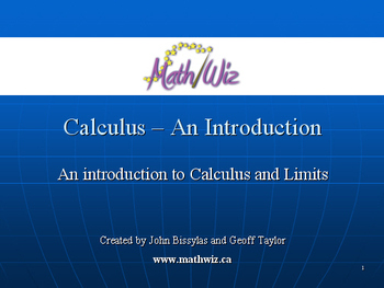 Preview of Calculus - An Introduction