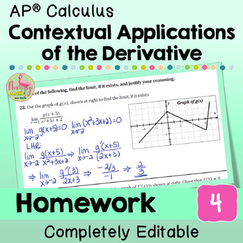 Unit 4 contextual applicationsap calculus 2