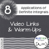 Calculus: Applications of the Definite Integral - Warm-Ups