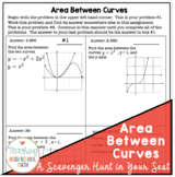 Calculus Area Between Curves Circuit Scavenger Hunt In Your Seat