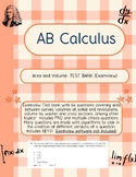 Calculus: Area and Volume Test BANK EXAMVIEW