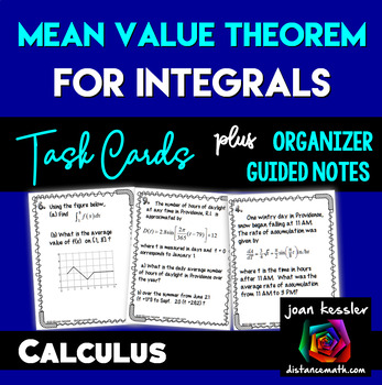 Preview of Calculus Average Value and Mean Value Theorem of Integrals