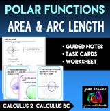Polar Functions Area and Arc Length Notes and Activity