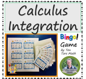 Preview of Calculus: Basic Integration bingo game activity