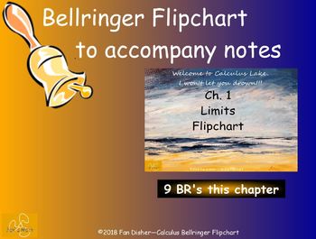 Preview of Calculus Ch. 1: Limits Bellringer Flipchart
