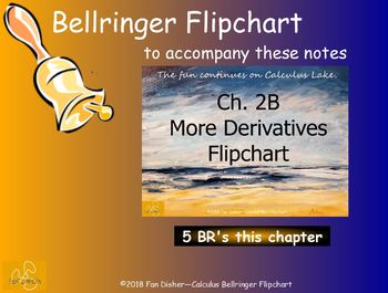 Preview of Calculus Ch. 2B: More Derivatives Bellringer Flipchart