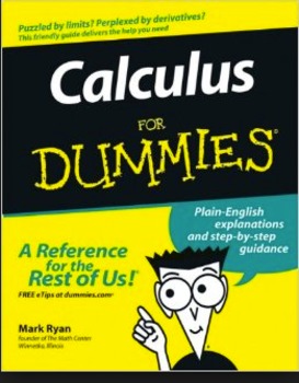 Preview of Calculus Book for Dummies Project