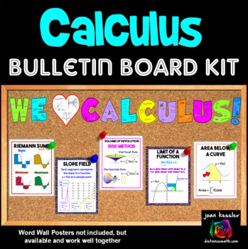 Preview of Calculus Bulletin Board Kit