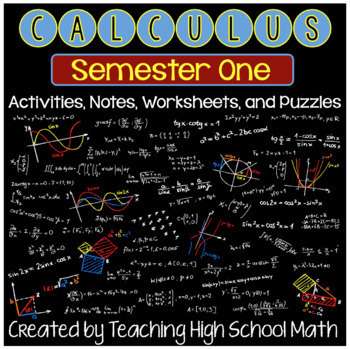 Preview of Calculus Bundle-First Semester- Limits, Derivatives, Applications of Derivatives