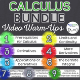 Calculus Video Warm-Ups Bundle