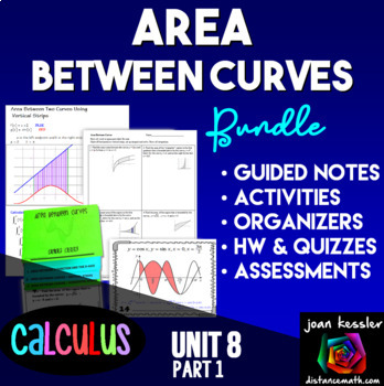 Preview of Calculus Area Between Curves  Applications to Integration Part 1 Bundle