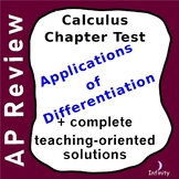 Calculus Test - Applications of Differentiation