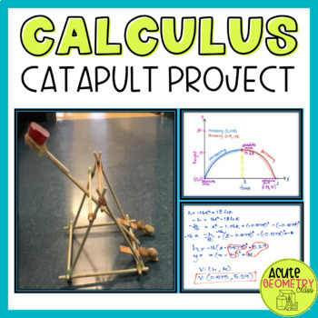 Preview of Calculus Catapult Project - Derivatives and Extrema Hands On Activity