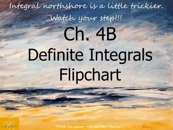 Preview of Calculus Ch. 4B: Definite Integrals Unit Flipchart