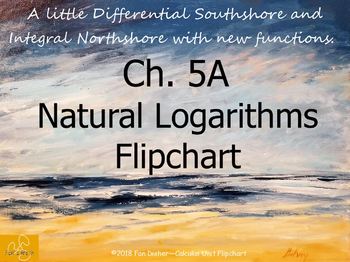 Preview of Calculus Ch. 5A: Natural Logarithms Unit Flipchart