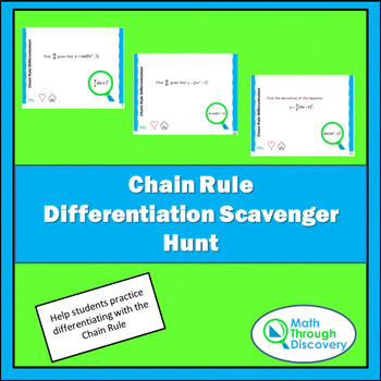 Preview of Calculus - Chain Rule Differentiation Scavenger Hunt