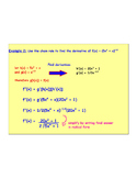 Calculus Chain Rule Interactive Flip Chart