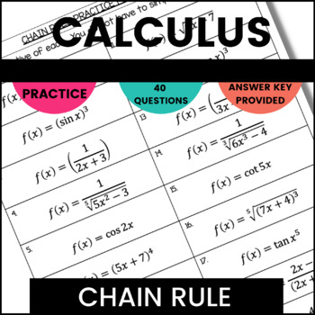 ab calculus the chain rule part 1 homework