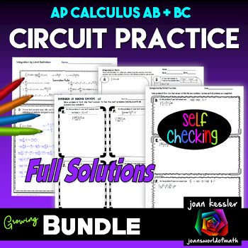 Preview of Calculus Circuit Practice Training AP Calculus AB / BC