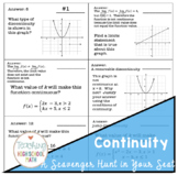 Calculus Continuity Circuit Scavenger Hunt in Your Seat