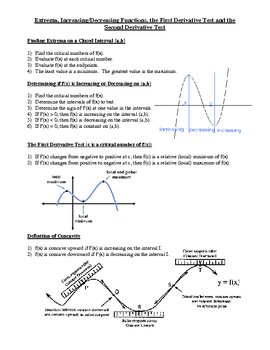 Calculus 1 Test 3 Review Use this graph to fill in the blanks for a-g... 1.  a. f(x) is increasing on the ...
