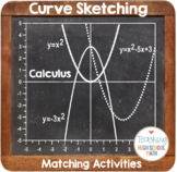 Calculus Curve Sketching Matching Activities