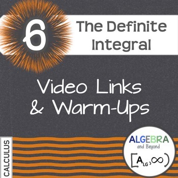 Preview of Calculus: Definite Integral - Warm-Ups