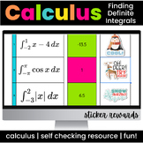 Calculus Definite Integrals Digital Activity and Printable