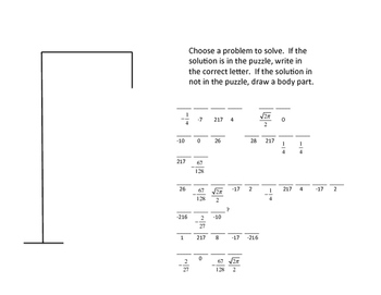 Calculus Derivative at a Point Hangman Game by Teaching High School Math