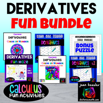 Preview of Calculus Derivatives Bundle of Fun