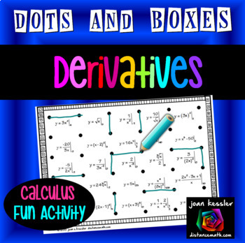 Preview of Derivatives at a Point Dots and Boxes Fun Partner Activity  before Chain Rule