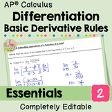 Differentiation-Basic Derivative Rules Essentials (Unit 2 