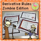 Calculus Derivatives Task Cards Zombie Edition