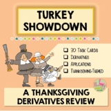 Calculus Derivatives Turkey Showdown Activity (Unit 3)