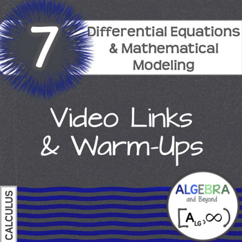 Preview of Calculus: Differential Equations and Mathematical Modeling - Warm-Ups