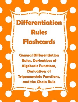 Preview of Calculus Differentiation Rules Flashcards