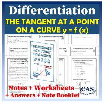 Preview of Calculus Differentiation - The Gradient and Equation of a Tangent to a Curve