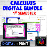 Calculus Digital Activity Bundle First Semester with Printables