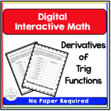 Calculus Digital Interactive Math Derivatives of Trig Functions