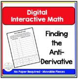 Calculus Digital Interactive Math Finding the Anti-Derivative