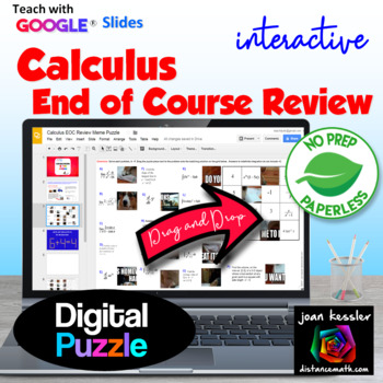Preview of Calculus End of Year EOC Digital Review