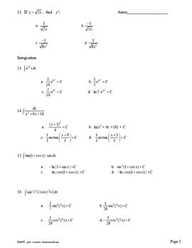 multivariable calculus final exam