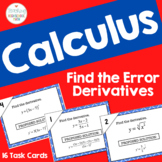 Calculus Find the Error - Derivative Rules