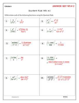 Derivative Worksheet With Answers Pdf / Https Www Ms Uky Edu Ma113 F 13 Packet Pdf